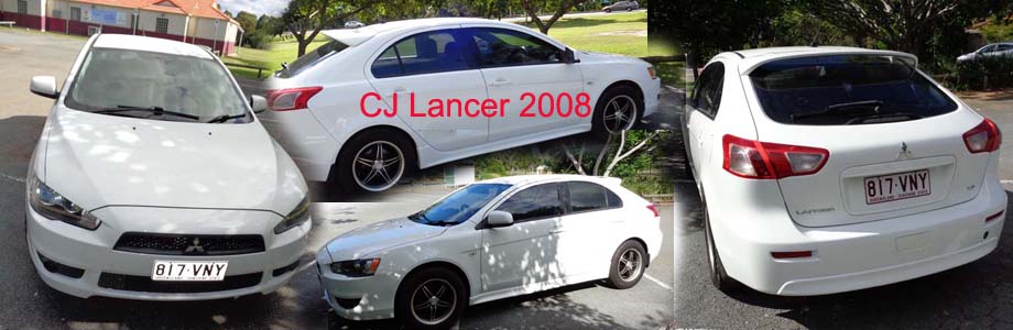 Mitsubishi Lancer CJ VR 2008, available for Rent or Purchase.